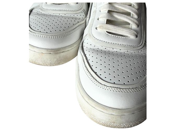 Sneaker alte bianche in pelle Céline CT-01 "Z" Bianco - vista 8