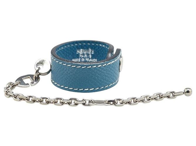 Handschuhhalter Hermès Sélier aus Epsom Kalbsleder Blau - Ansicht 2