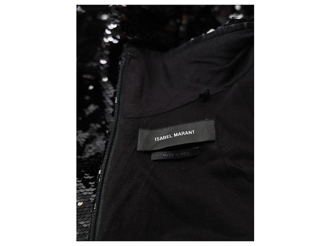 Top de algodón con lentejuelas Isabel Marant Milana negro - vista 3