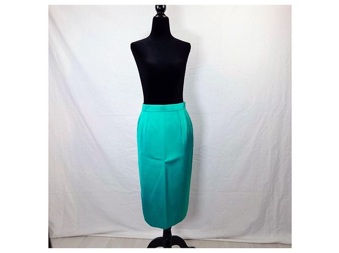 Yves Saint Laurent YSL tailleur verde da cerimonia con gilet 1988 - vista 9
