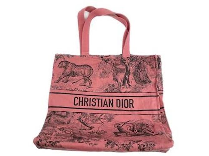 Christian Dior Dioriviera Tote Bag aus rosa Canvas Pink - Ansicht 3