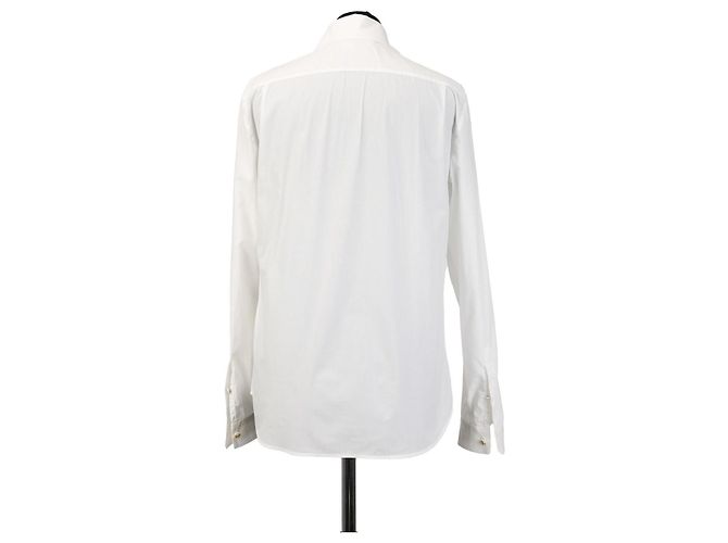 Camicia bianca Gucci in cotone a maniche lunghe Bianco - vista 2