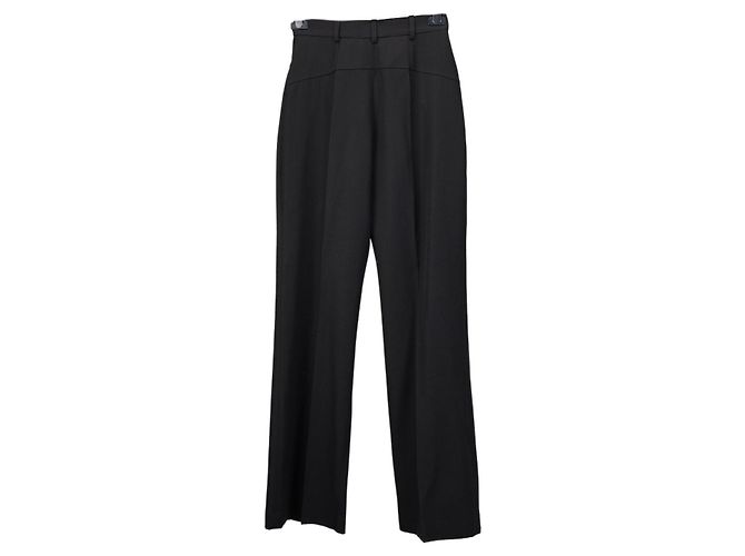 Jacquemus schwarze Wollhose mit weitem Bein - Ansicht 2