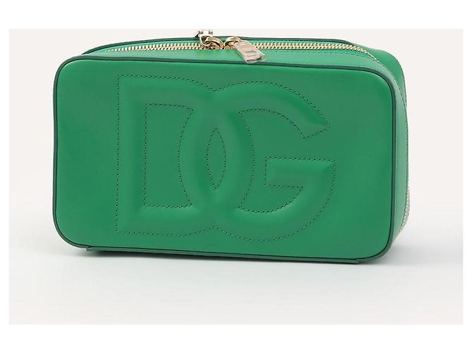 Dolce & Gabbana Borsa a spalla DG Logo in pelle verde - vista 4