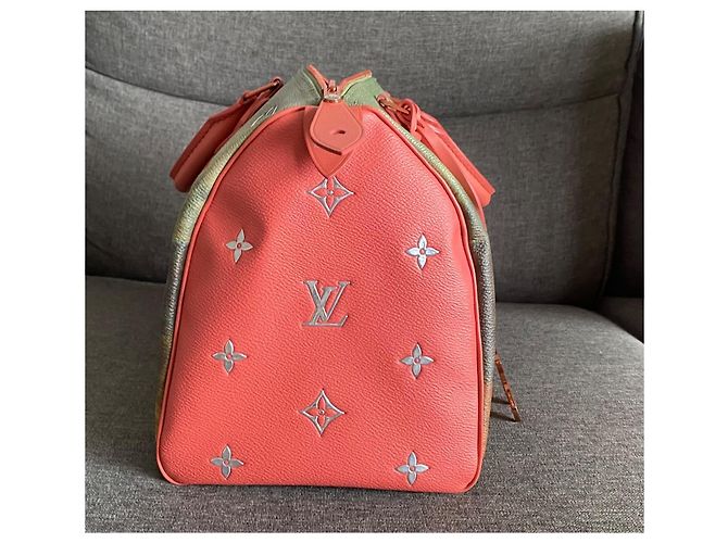 Borsa Louis Vuitton Jeff Koons Speedy 30, edizione limitata Rosa - vista 10