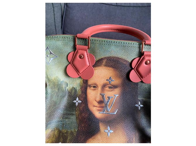 Borsa Louis Vuitton Jeff Koons Speedy 30, edizione limitata Rosa - vista 3