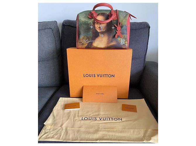 Borsa Louis Vuitton Jeff Koons Speedy 30, edizione limitata Rosa - vista 9