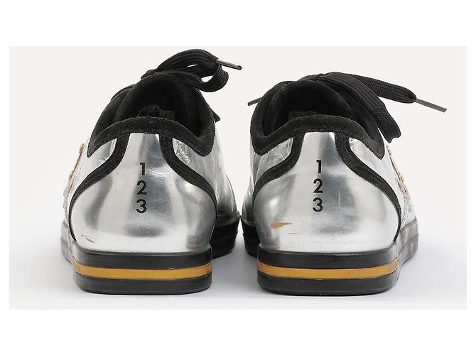 Sneakers Dolce & Gabbana in pelle argento uomo - vista 2