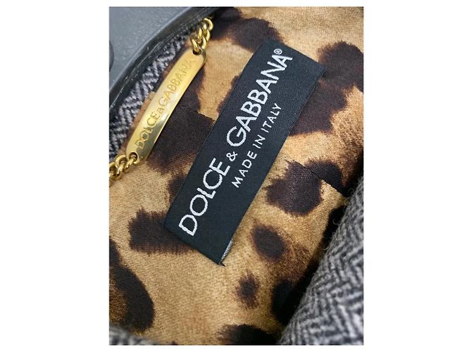 Conjunto de blazer e saia Dolce & Gabbana cinza cashmere e lã Cinza antracite - vista 3
