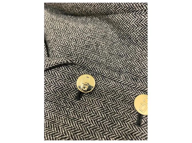 Conjunto de blazer e saia Dolce & Gabbana cinza cashmere e lã Cinza antracite - vista 4