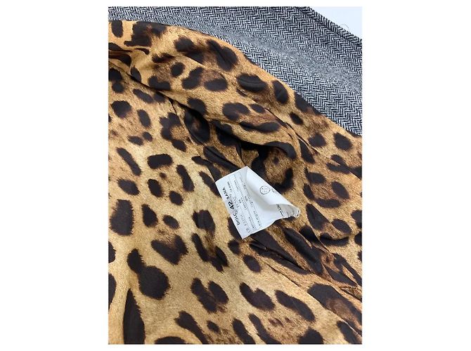 Conjunto de blazer e saia Dolce & Gabbana cinza cashmere e lã Cinza antracite - vista 5