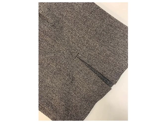 Conjunto de blazer e saia Dolce & Gabbana cinza cashmere e lã Cinza antracite - vista 8