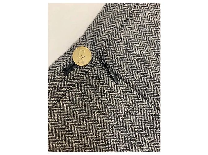 Conjunto de blazer e saia Dolce & Gabbana cinza cashmere e lã Cinza antracite - vista 9