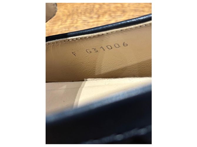 Chanel Navy Leder CC Slipper Marineblau - Ansicht 4