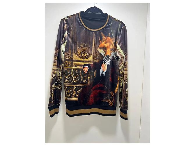 Suéter Dolce & Gabbana Royal Fox estampado negro - vista 2