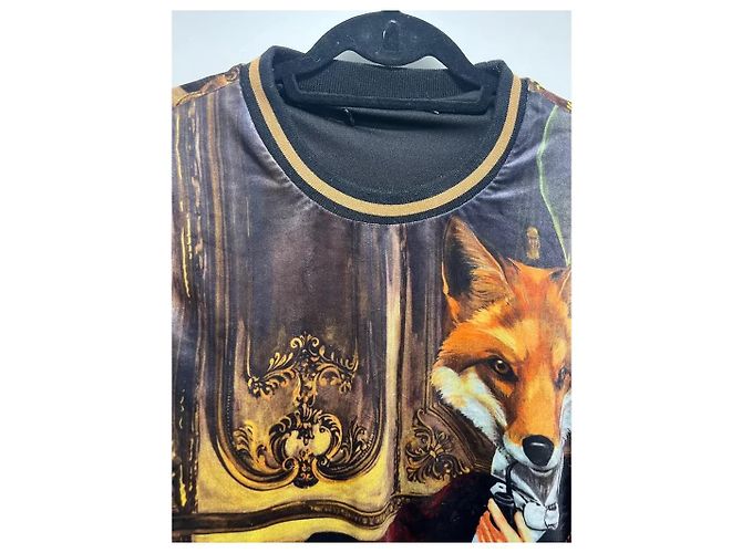 Suéter Dolce & Gabbana Royal Fox estampado negro - vista 3
