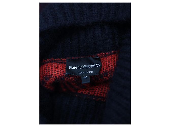 Emporio Armani Rollkragenpullover aus Wolle in Rot - Ansicht 3