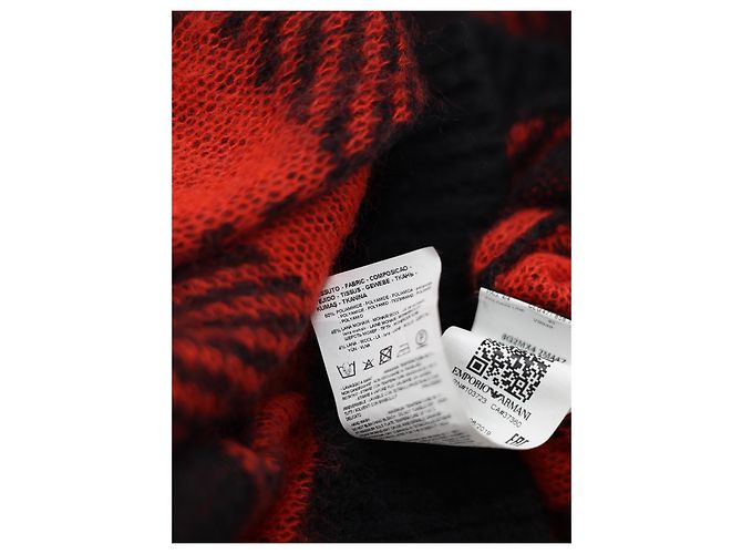 Emporio Armani Rollkragenpullover aus Wolle in Rot - Ansicht 4