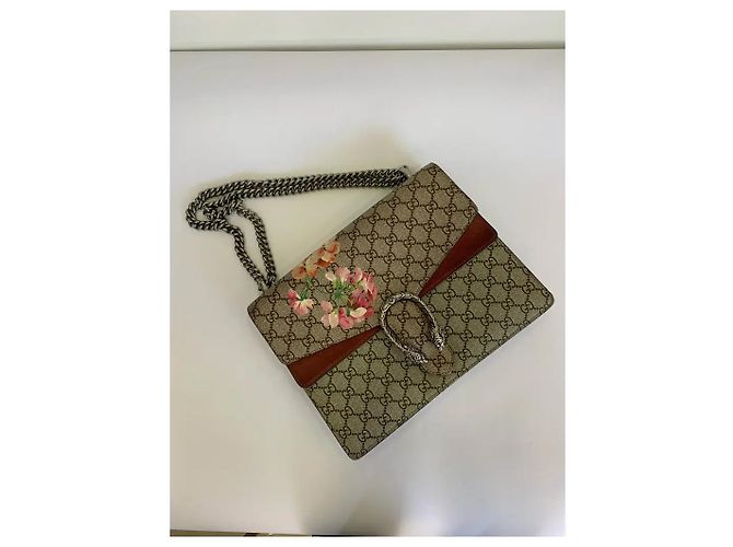 Borsa Gucci Bloom Dionysus Supreme Tela GG Supreme Beige - vista 10
