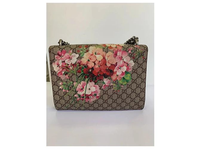 Borsa Gucci Bloom Dionysus Supreme Tela GG Supreme Beige - vista 3