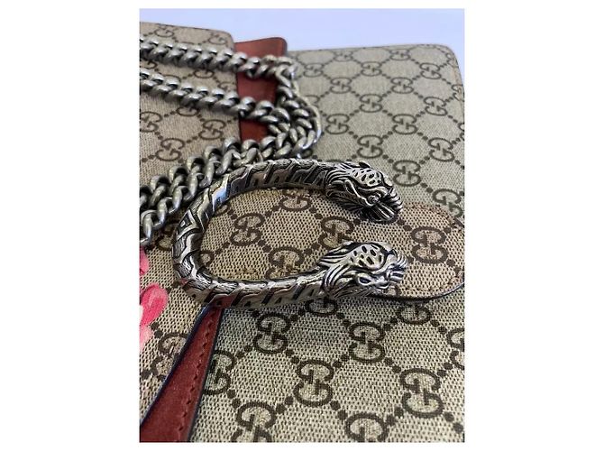 Borsa Gucci Bloom Dionysus Supreme Tela GG Supreme Beige - vista 4