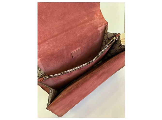 Borsa Gucci Bloom Dionysus Supreme Tela GG Supreme Beige - vista 7