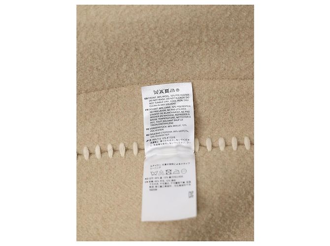 Giacca Totême beige con sciarpa ricamata in lana - vista 4