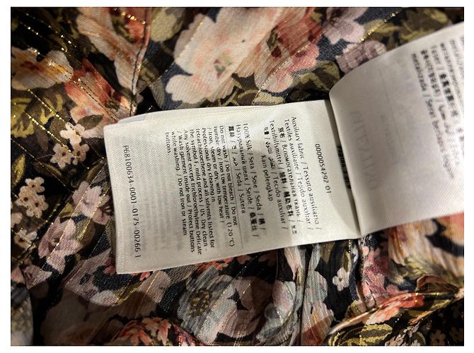 Blusa de seda con estampado floral de Valentino con lazo Multicolor - vista 5