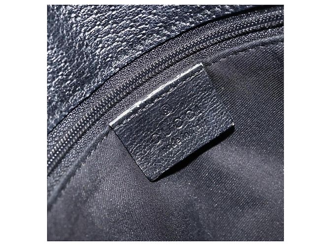 Borsa a Spalla GG Canvas Gucci Nera Argento 120841 Auth ep13711 Nero - vista 15