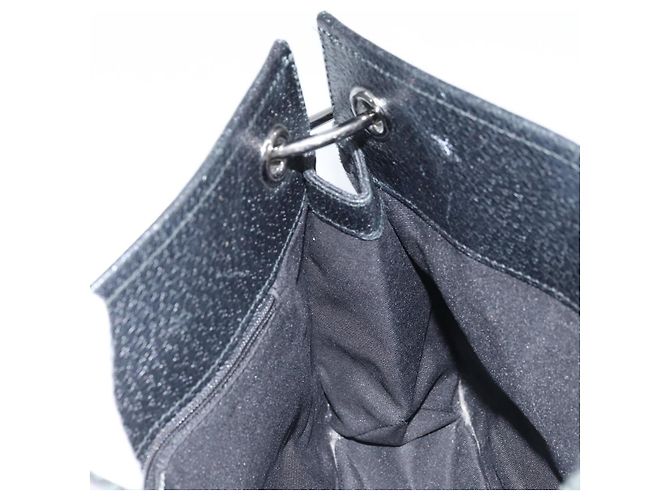 Borsa a Spalla GG Canvas Gucci Nera Argento 120841 Auth ep13711 Nero - vista 17