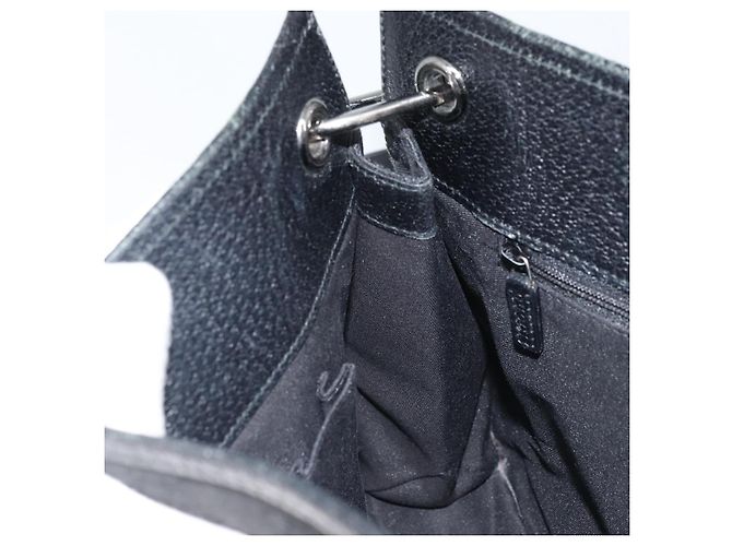 Borsa a Spalla GG Canvas Gucci Nera Argento 120841 Auth ep13711 Nero - vista 18