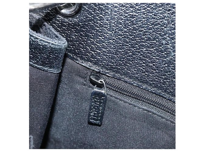 Borsa a Spalla GG Canvas Gucci Nera Argento 120841 Auth ep13711 Nero - vista 19