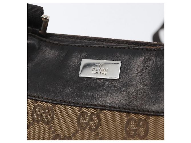 Borsa a Spalla GG Canvas Gucci Beige Argento 019 0349 Auth BSZ031A - vista 15