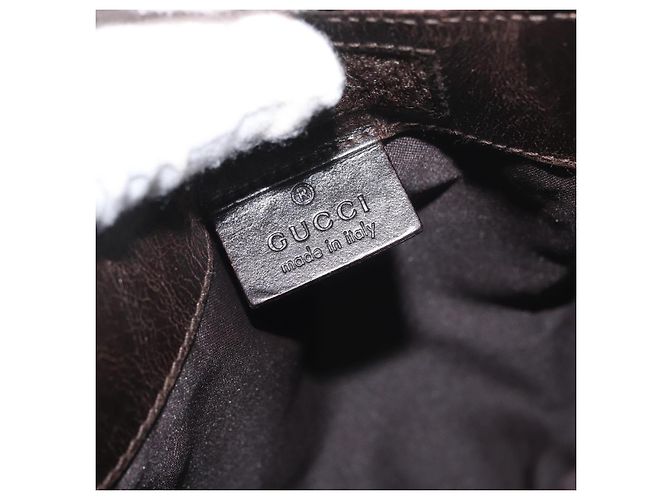 Borsa a Spalla GG Canvas Gucci Beige Argento 019 0349 Auth BSZ031A - vista 16