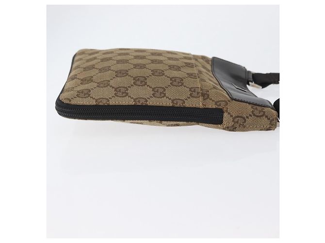Borsa a Spalla GG Canvas Gucci Beige Argento 019 0349 Auth BSZ031A - vista 4