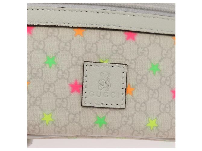 Marsupio per bambini GUCCI PVC Bianco Argento 311159 Auth ARZ010A - vista 14