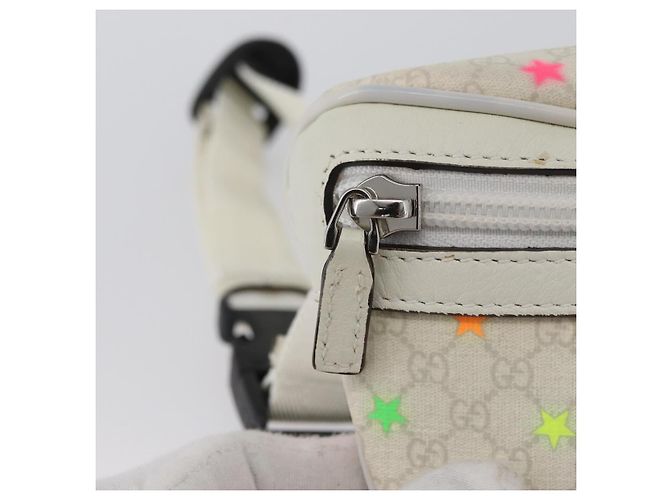 Marsupio per bambini GUCCI PVC Bianco Argento 311159 Auth ARZ010A - vista 15