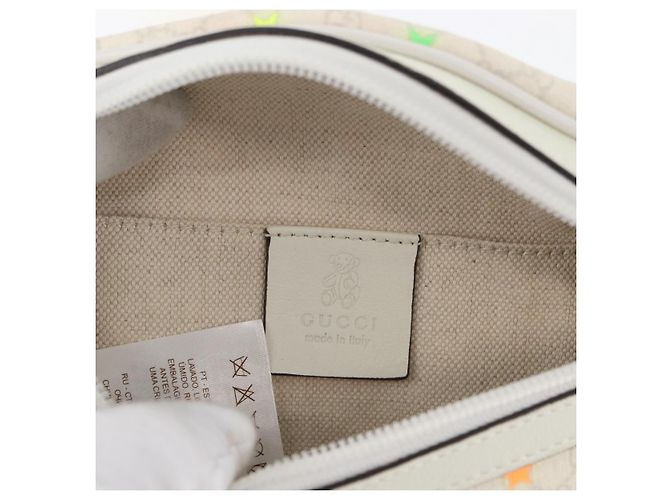 Marsupio per bambini GUCCI PVC Bianco Argento 311159 Auth ARZ010A - vista 16