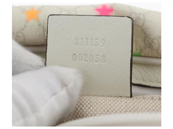 Marsupio per bambini GUCCI PVC Bianco Argento 311159 Auth ARZ010A - vista 21