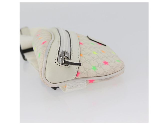Marsupio per bambini GUCCI PVC Bianco Argento 311159 Auth ARZ010A - vista 5