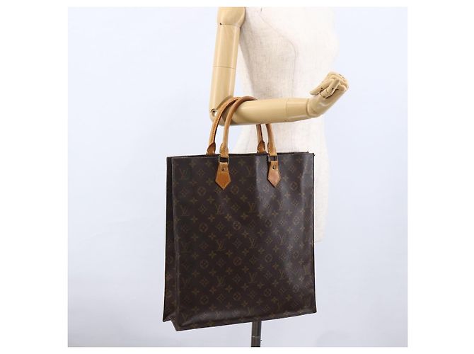 LOUIS VUITTON Borsa Sac Plat Monogram M51140 LV Auth 170063 Monogramma - vista 19