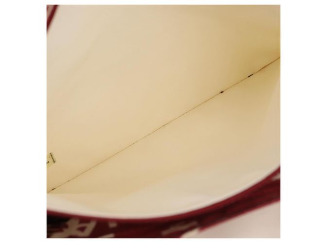 CHANEL Borsa Tote By Sea Line Canvas Rossa CC Auth BA11415A Rosso - vista 19