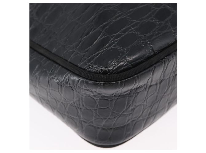 Borsa a Spalla Salvatore Ferragamo in Pelle Nera Oro Auth ka3122A Nero D'oro - vista 12