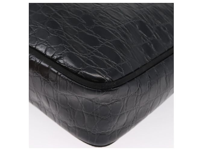 Borsa a Spalla Salvatore Ferragamo in Pelle Nera Oro Auth ka3122A Nero D'oro - vista 13