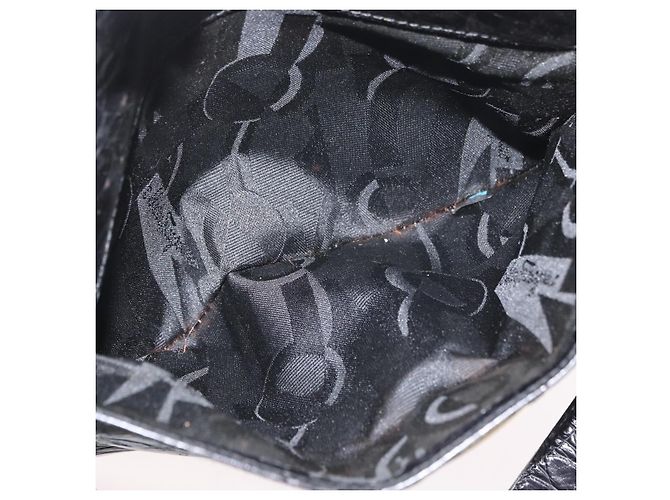 Borsa a Spalla Salvatore Ferragamo in Pelle Nera Oro Auth ka3122A Nero D'oro - vista 22