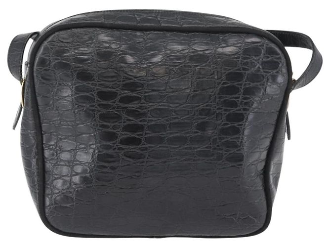 Borsa a Spalla Salvatore Ferragamo in Pelle Nera Oro Auth ka3122A Nero D'oro - vista 3