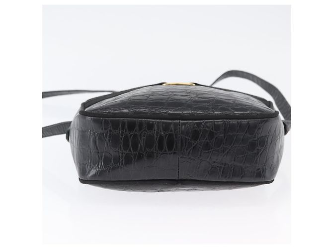Borsa a Spalla Salvatore Ferragamo in Pelle Nera Oro Auth ka3122A Nero D'oro - vista 9