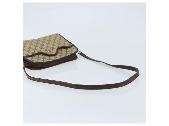 Gucci Borsa a Spalla GG Supreme PVC Beige Oro Auth ka3220 D'oro - vista 7