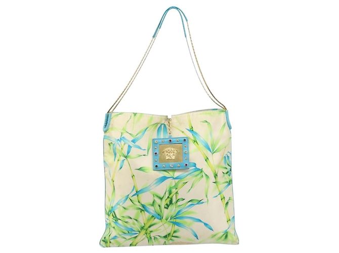 Versace Tote Bag aus Canvas in Multicolor Gold Auth bs33882 Mehrfarben Golden - Ansicht 13