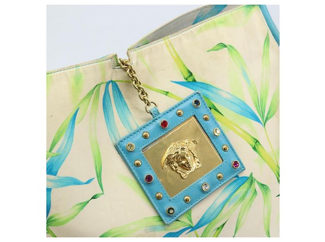 Versace Tote Bag aus Canvas in Multicolor Gold Auth bs33882 Mehrfarben Golden - Ansicht 17